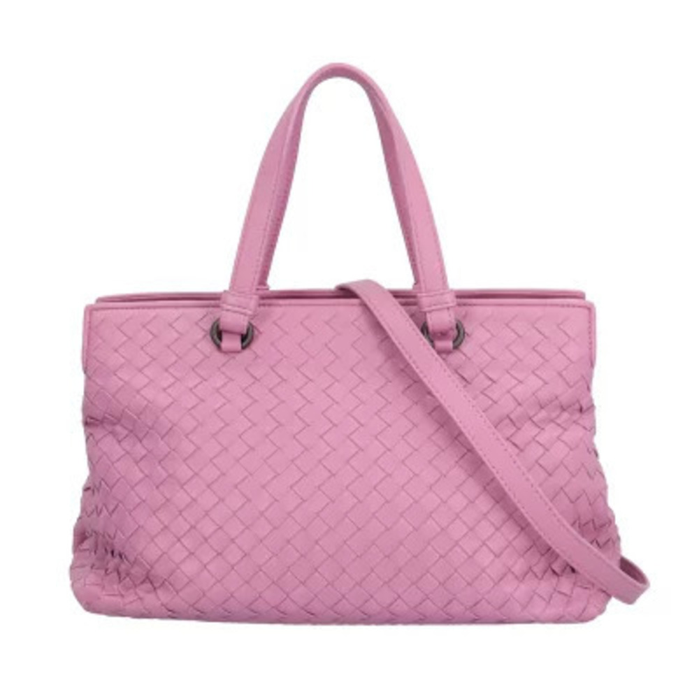 Bottega Veneta Intrecciato Shoulder Bag Leather Purple
